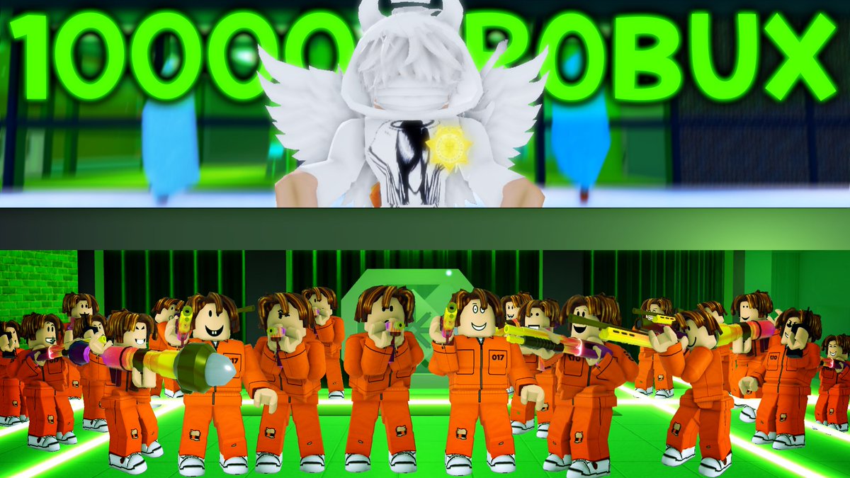 20 criminals. 1 cop. 10000 Robux on the line.  REMATCH
The ABSOLUTE CINEMA premiere, happening in less than 1 hour!
I have a challenge... If <a href="/asimo3089/">asimo3089</a> joins the premiere (or comments the video) I'll giveaway the Javelin. :)
LINK: youtu.be/YBJl_2iISeU?si…