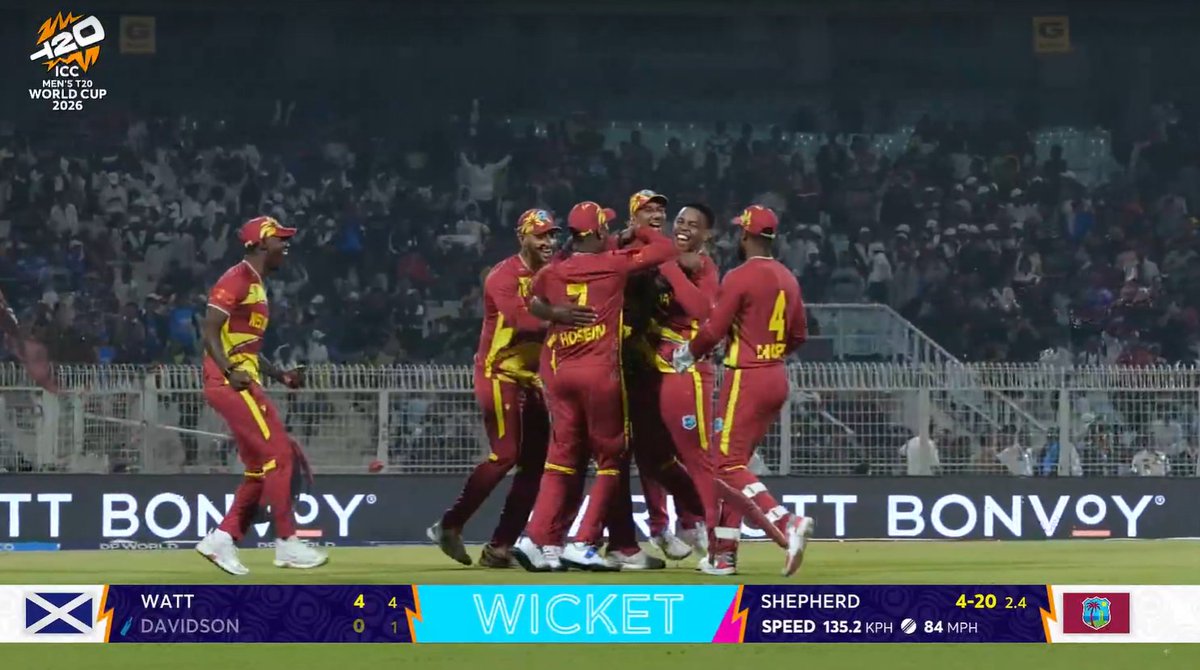 - Hat-trick.
- 4 wickets in 5 balls.
- Five wicket haul.

ROMARIO SHEPHERD, YOU BEAUTY, WHAT A STAR 🥶