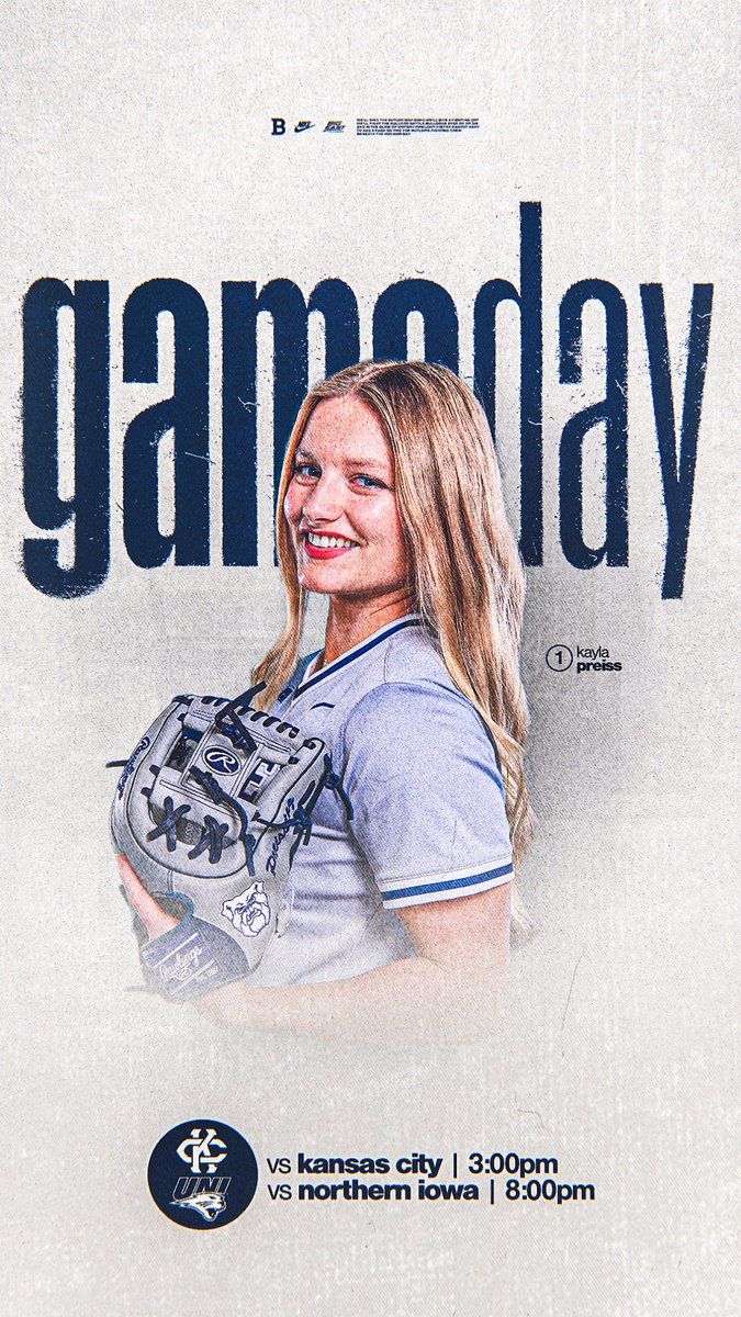 ButlerSoftball's tweet photo. Day 2 matchups! 🐶 🥎 

🆚 Kansas City
🕜 3 pm ET

🆚 Northern Iowa
🕡 8 pm ET

📊 https://t.co/Mkz8U6YoWx https://t.co/Evfqa1o6oi