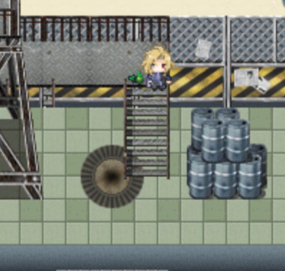 #暗幕ダンス
開催まであと一週間！！
これは会場のどこかにある、待機画面の瓶と階段です。
※マップ公開は企画の都合上、イベント当日となります。お楽しみに！