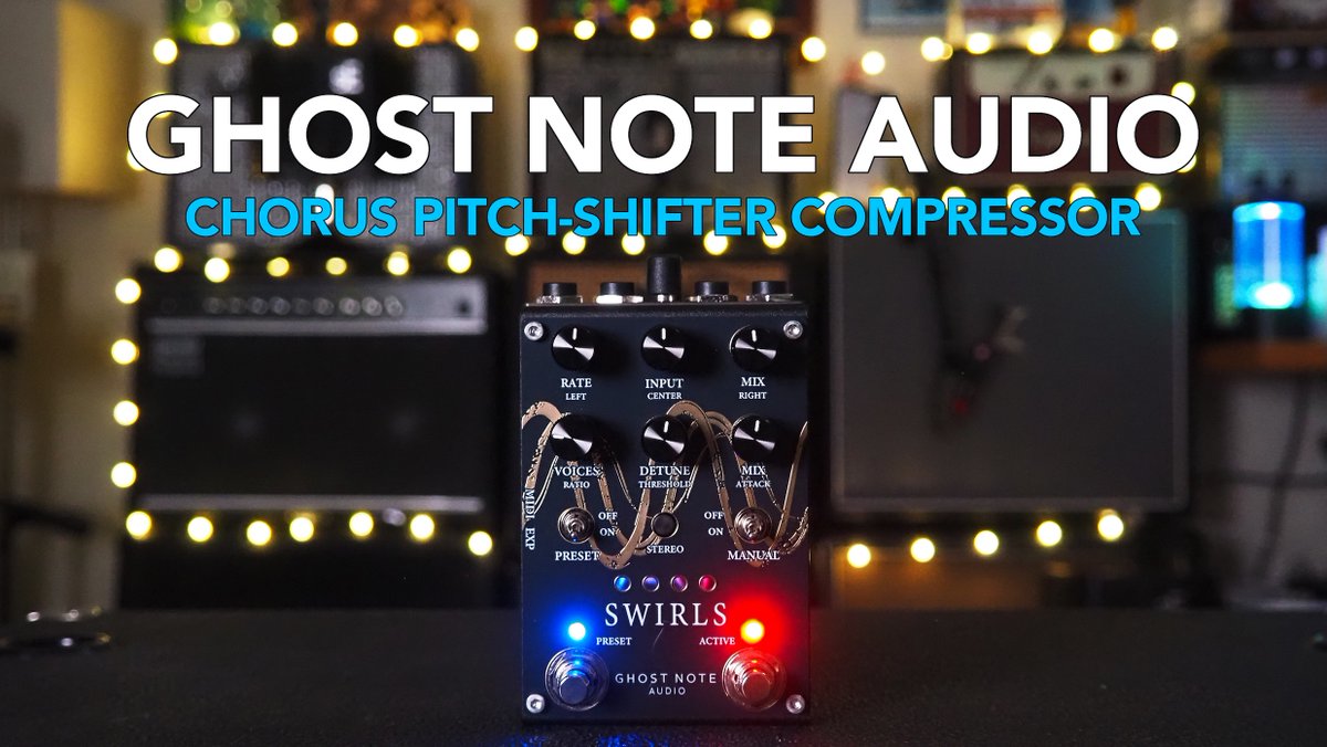 pedaloftheday's tweet photo. Excited to bring you a pedal from Ghost Note Audio today - Swirls is a multi-effect Chorus, Pitch Shifter and Compressor, all running in gorgeous, wide stereo sound...
https://t.co/xQ4LjIF1U3
https://t.co/Q0fSAIHTFl
#guitarpedals #ghostnote #swirls #modulation #effectspedals https://t.co/BcfQQkopOG