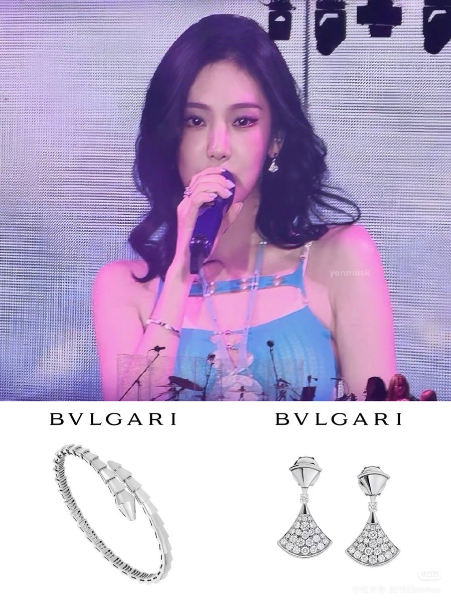 zzkkyy183811's tweet image. Ningning is basically a walking Bvlgari billboard today.