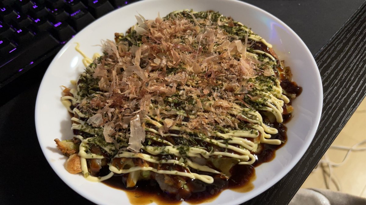 Aburidish's tweet photo. お好み焼き https://t.co/pV63KbAnce