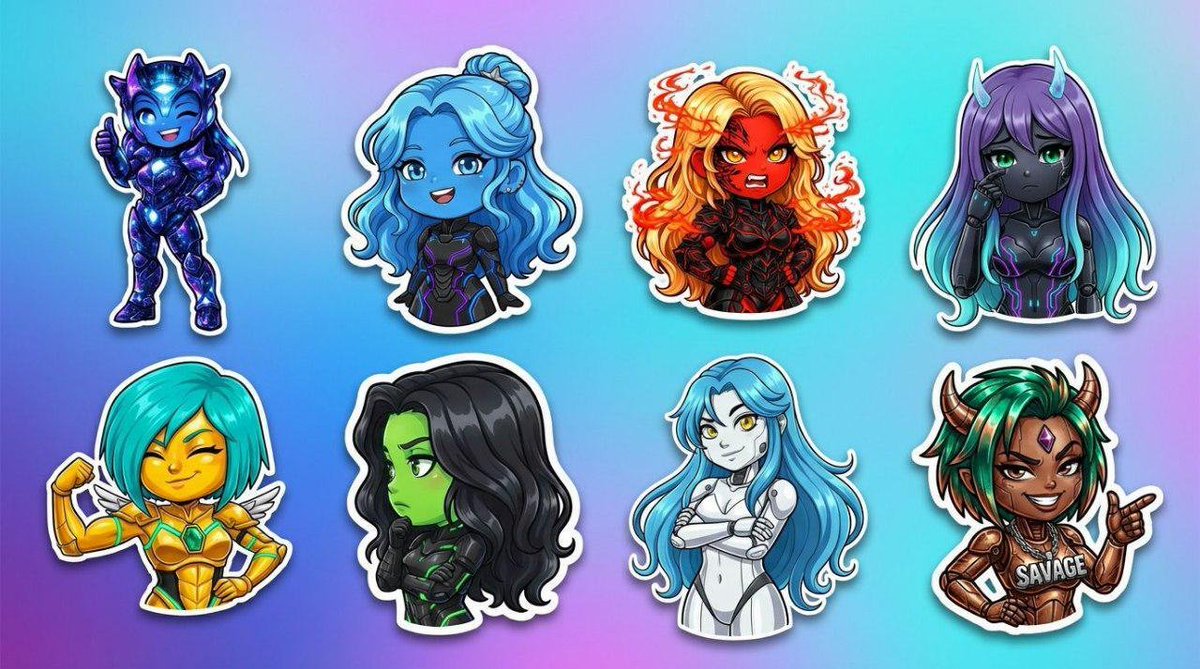 A brand-new limited mini collection of 500 one-of-one stickers is live! AND this drop will never be repeated!

Each sticker is completely unique and usable directly in Telegram. Each sticker is also an NFT not only ensuring scarcity but verifiable ownership. These stickers can be