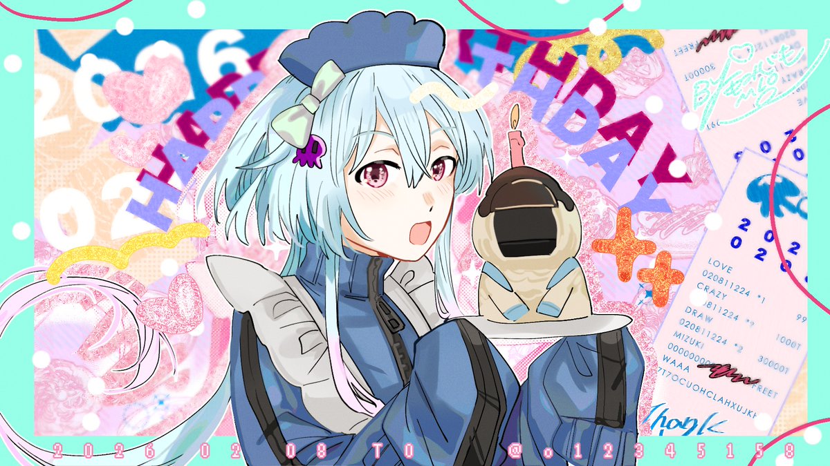 |2026.02.08|
 <a href="/o12345158/">九流</a> 九流桑生日大快樂～～～！！！！
今年我也畫水月小可愛給你希望你喜歡☺️🥳🩵  我們認識了好久也一直受到你的支持真的超級感謝，今年新的一歲也祝你事事順心健健康康的～！！LOVE YOU🎂🎂