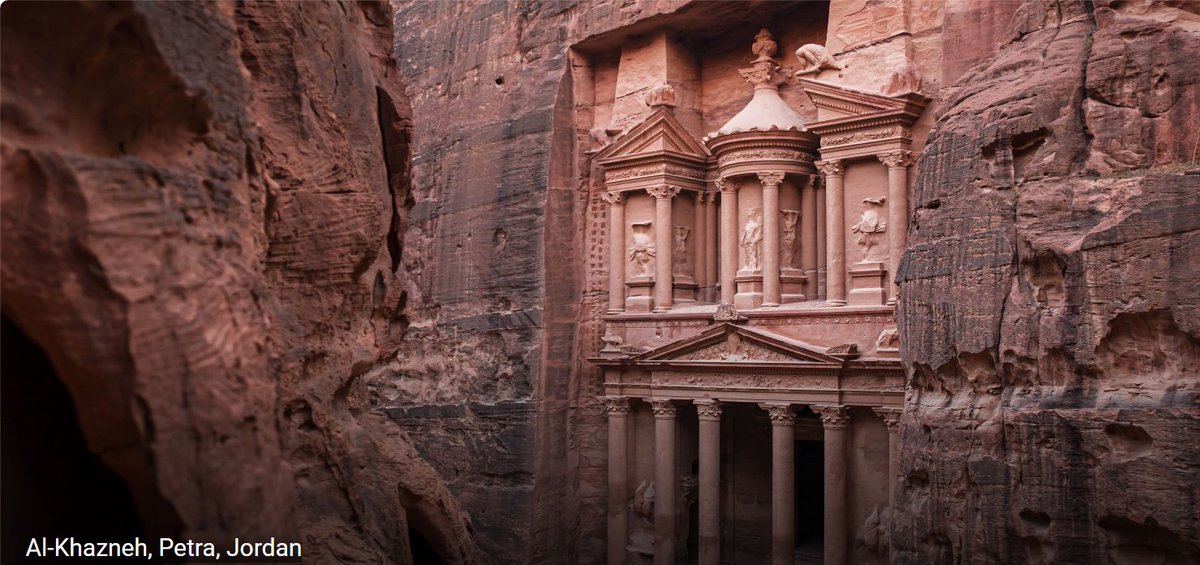 kavitha129's tweet photo. I saw this for the first time in #IndianaJones - What about you?
Al-Khazneh ("The Treasury") in Petra, #Jordan , is the iconic, rock-cut Nabataean temple famously featured as the final resting place of the Holy Grail in the 1989 film Indiana Jones and the #LastCrusade.
Carved in the 1st century AD, this 40-meter-high masterpiece serves as the climactic backdrop for the movie, significantly boosting tourism to the UNESCO World Heritage site
