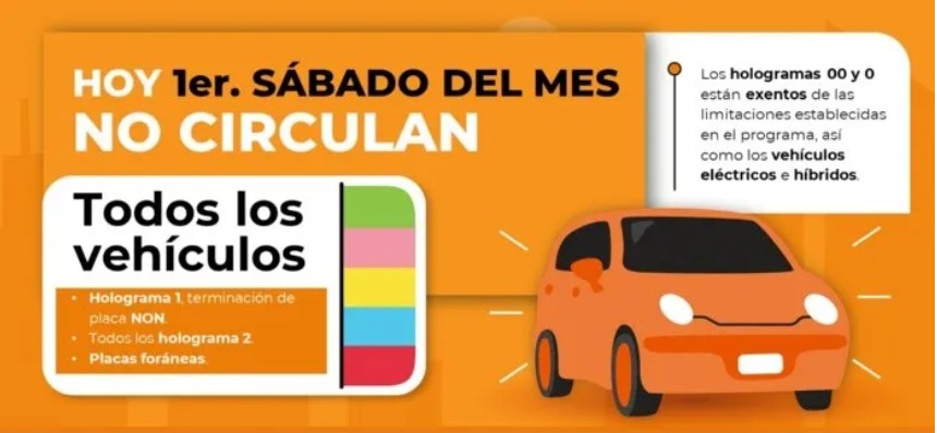 889Noticias's tweet photo. #QueNoTeMulten
Hoy es primer sábado de mes y el programa #HoyNoCircula en la Zona Metropolitana del Valle de México aplica para los autos con holograma 1 terminación de placas non, todos los holograma 2 y placas foráneas.
Escúchanos en https://t.co/yC5ay0VteZ
#DFT https://t.co/wNxqVvQFUf