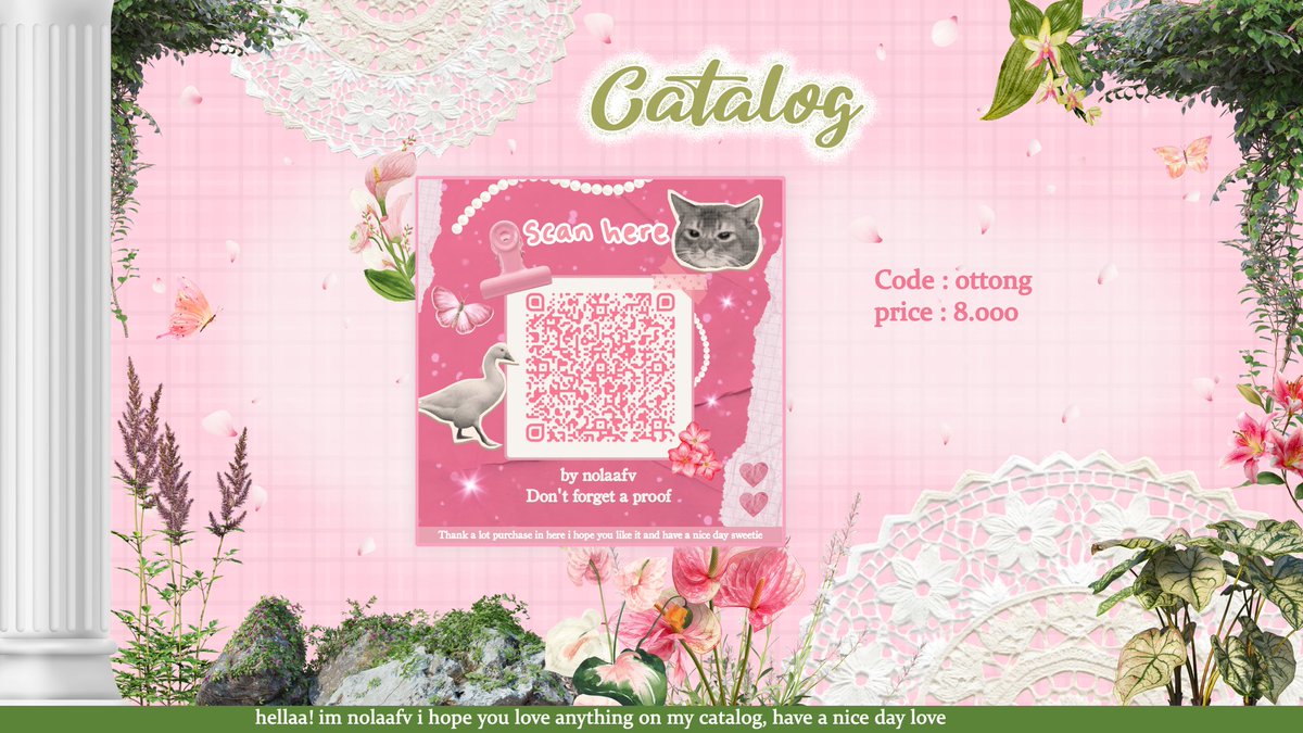 nolaafv's tweet image. HELP RT PLEASE, THANKYOU!

   ˖    halloo   ♡‌ teman teman aku ada anak baru qr deco dan pl, kalau lewat boleh minta waktunya sebentar untuk ospekin merekaa 🥺😼 kalau ada kesamaan dengan ba lain boleh dm aku yaa, tencuuu °

🦢 .  .  .      🌷

#zonauang