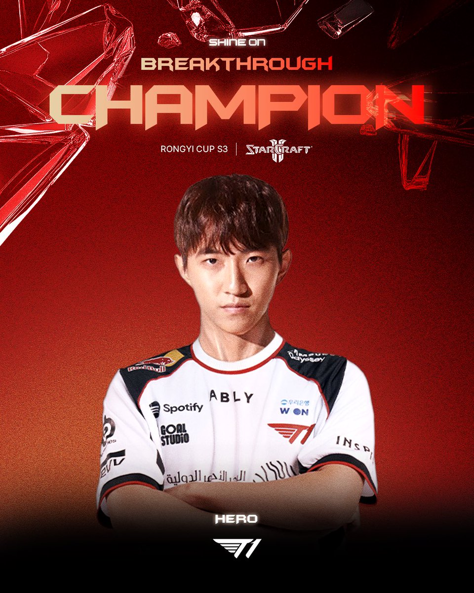 𝐂𝐇𝐀𝐌𝐏𝐈𝐎𝐍 | 𝐑𝐨𝐧𝐠𝐲𝐢 𝐂𝐮𝐩 𝐒𝟑

'herO' 선수가 Thunderfire StarCraft II All-Star Invitational에 이어 Rongyi Cup S3에서도 정상에 올랐습니다!
앞으로도 높은 곳을 향해 나아 갈 herO' 선수에게 응원의 메시지를 남겨 주세요!

'herO' took the top once again at Rongyi Cup S3,