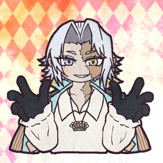 「道化の一座 ホワイトフェイス(オフの姿) #OCGファンアート」|柊野えすな🌻⛩🕊強謙イベ43のイラスト