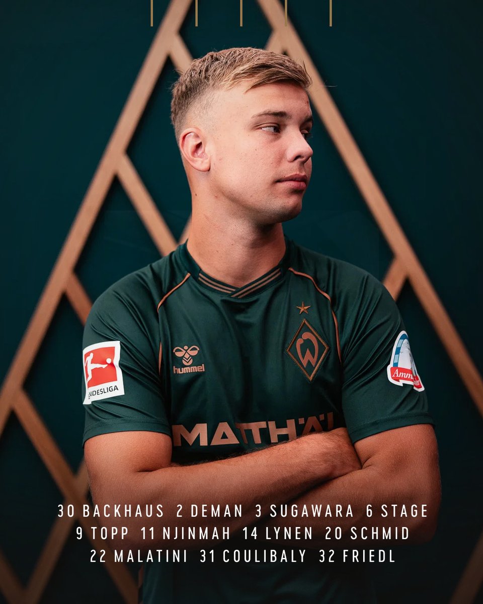 WerderUpdates's tweet image. Mit Topp-Sturm im Breisgau

Diese 1️⃣1️⃣ schickt Cheftrainer Daniel #Thioune auf den Freiburger Rasen 👇

Die Ersatzbank: Hein – Mbangula, Bittencourt, Grüll, Puertas, Milošević, Schmidt, Čović, Agu

#Werder | #SCFSVW