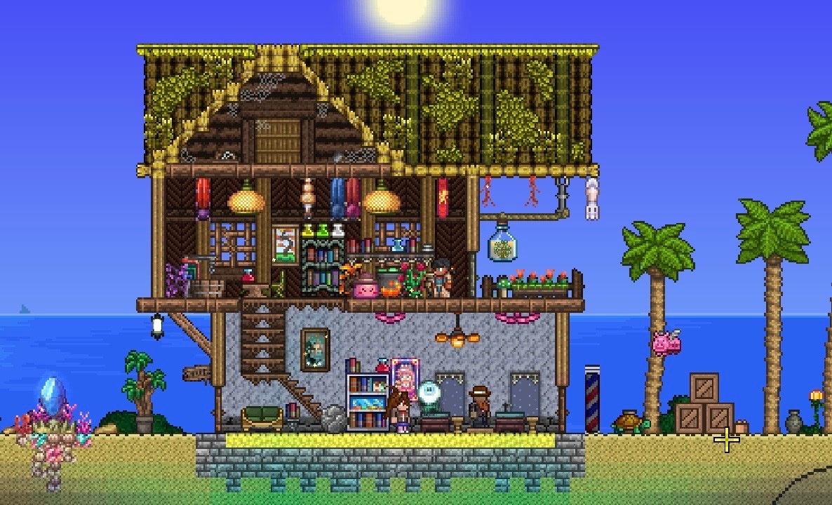 スタイリストと染色師の仕事場