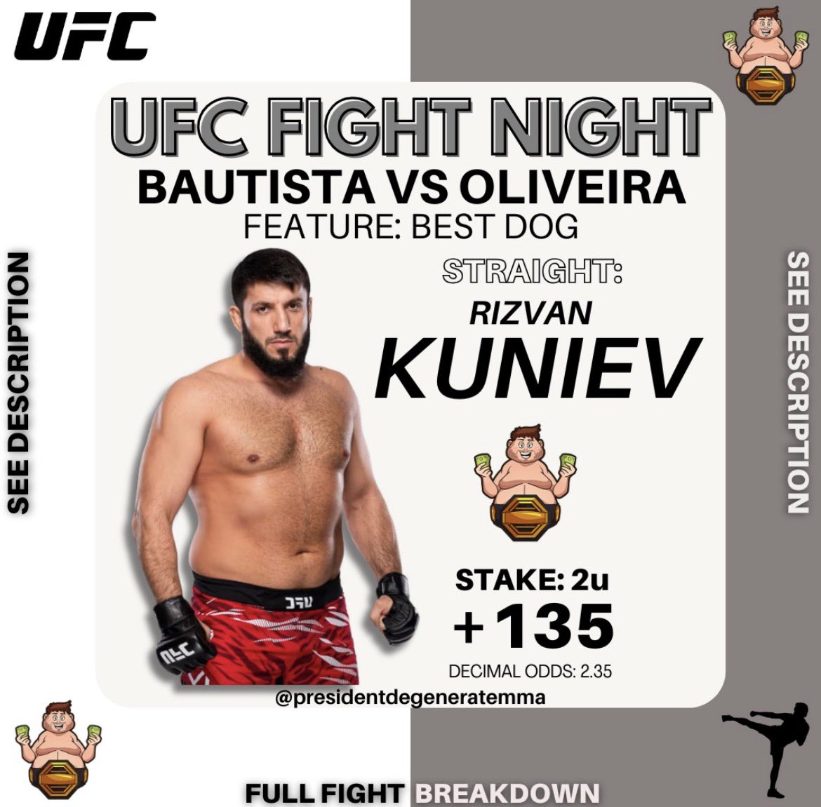 President Degenerate MMA tweet media