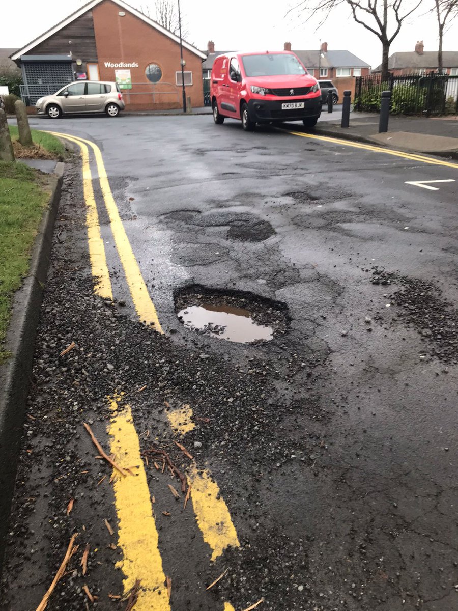 Lots and lots of the potholes that were patched last year are breaking up again in the winter weather. Quick fix repairs on the cheap are no substitute for resurfacing, but the latter is significantly costlier - and some streets are now patched-up patchwork 😱