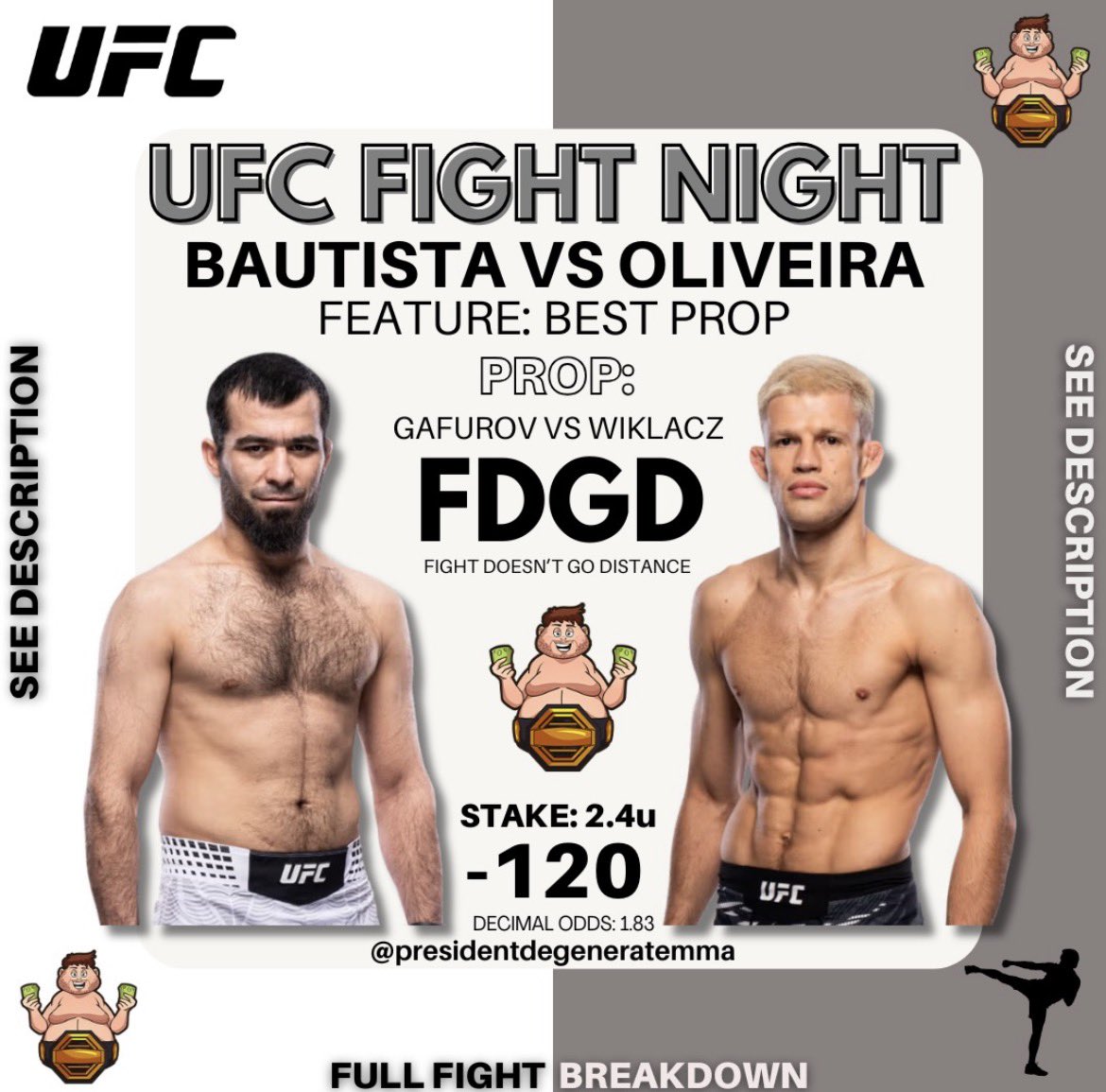 President Degenerate MMA tweet media
