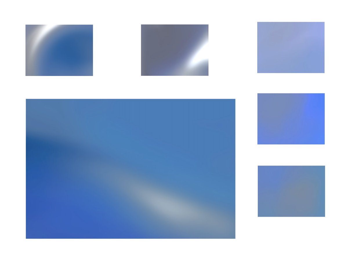 青を考えている