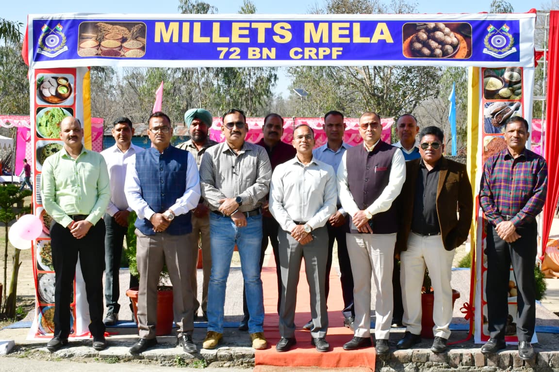 72Crpf's tweet photo. Millets Mela was organised at 72Bn Sundarbni today to spread awareness about health and nutritional benefits of including millets in daily diet.Good number oof Jawans and local people  enjoyed different recipes made of millets &amp; fun activities organised on the occasion.#crpfindia https://t.co/eHZ7H2LrgN