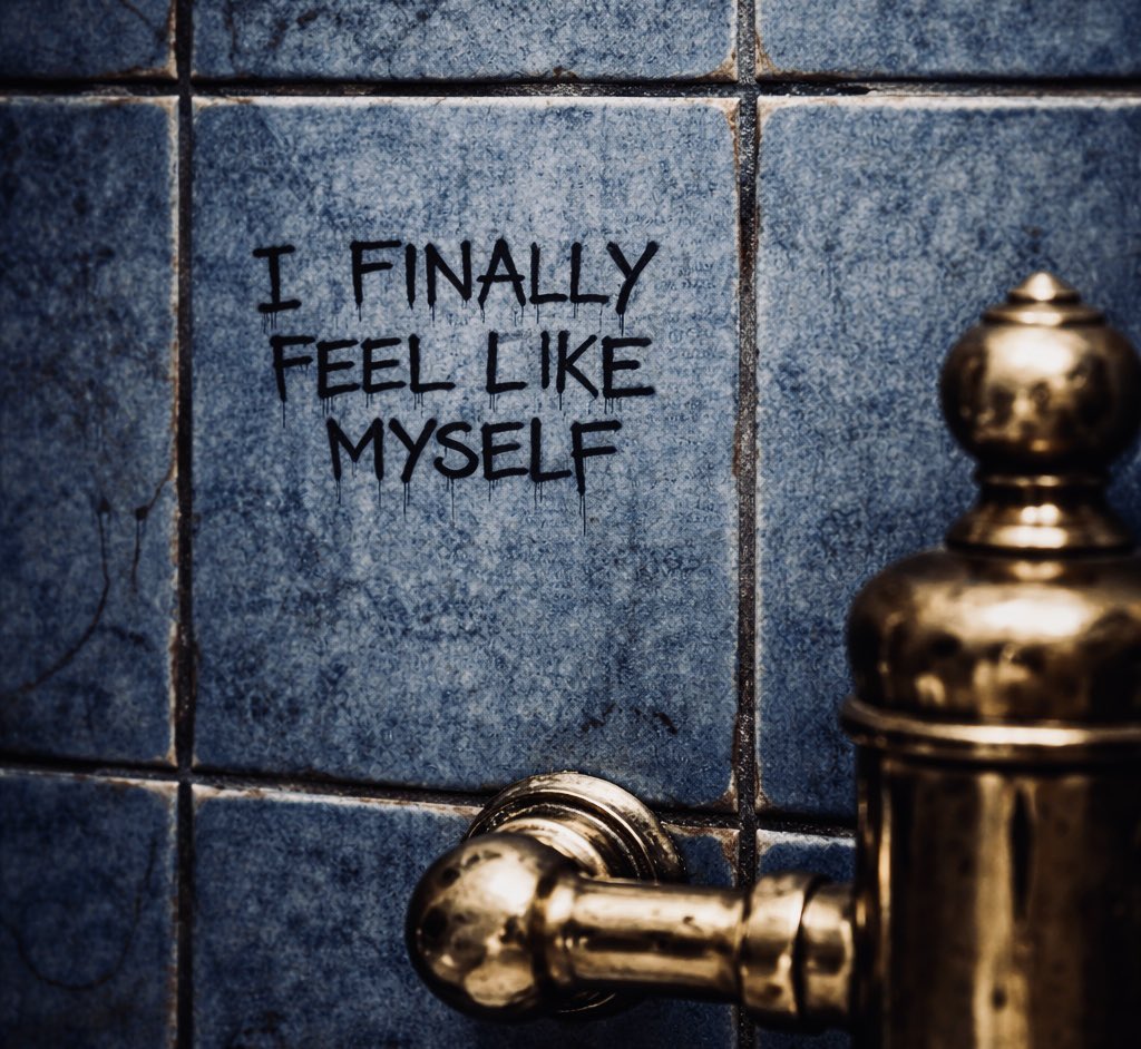 We are disappointed to see that someone has written on the wall in the restroom. This is vandalism and will not be tolerated. 

If you have any info on who it might be please let us know.