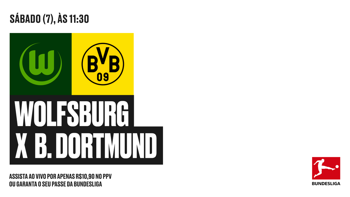 Daqui a pouco tem Borussão ao vivo no Bundesliga Pass! O desafio é fora de casa contra o Wolfsburg. Vitória coloca o Dortmund a três pontos do líder Bayern. Narro com o aniversariante do dia, o espetacular <a href="/gerdwenzel/">Gerd Wenzel</a>, a partir de 11h20