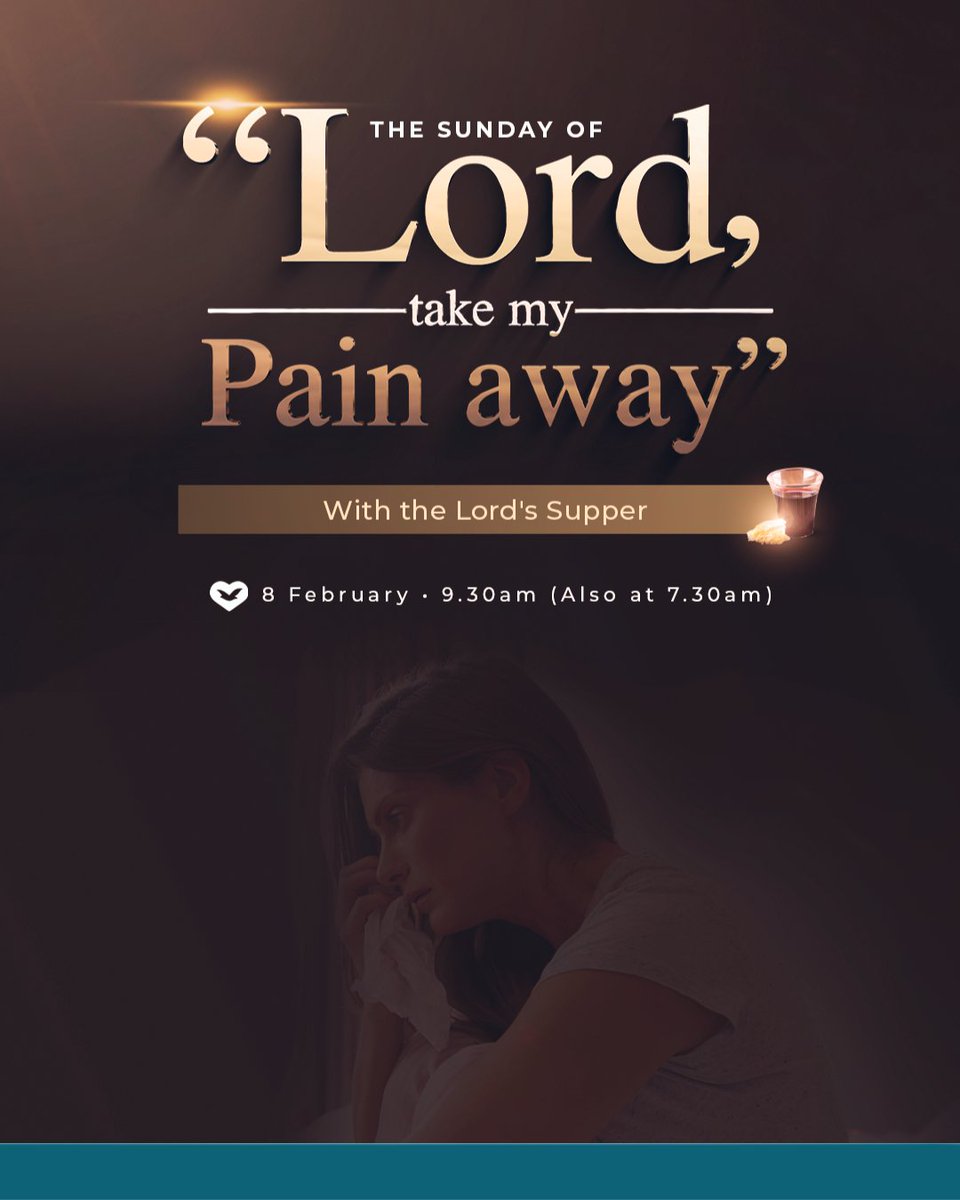 uckgaussie's tweet image. "Lord, take my pain away"

"Surely He has borne our griefs And carried our sorrows; Yet we esteemed Him stricken, Smitten by God, and afflicted." (Isaiah 53:4)

⛪️#UniversalChurch
🗓 Sun, 08 Feb
⏱ 9.30am
📍#Sydney #Melbourne (#Brisbane - 10am)

uckg.org.au

#GodHeals