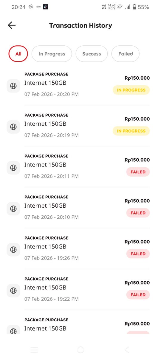 tataachv's tweet photo. ini indosat kenapa we dari tadi beli kuota gagal terus?🥲 @CareIM3 https://t.co/U3kqZPezqb