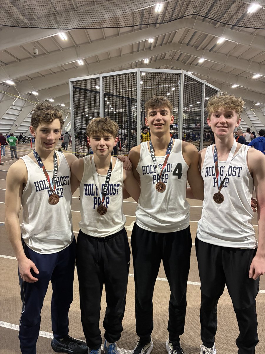 4x800mR uses its Last Chance to qualify to Meet of Champs. M Webster’28 J Loveman’27 O Bittmann’27 N Giordano’26 finish 3rd &amp; hit the time with a huge SB. Knocking  on the door of State Qualifying. Well Done. Keep Training Appropriately. Enjoy.