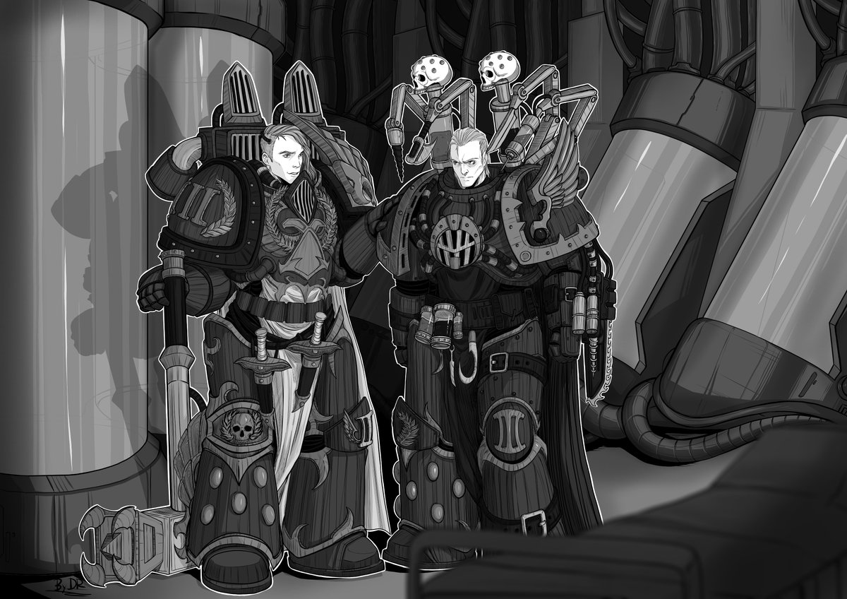 Scene from a book "Graham McNeill - Fulgrim"
#warhammer40k #WarhammerArt #warhammer40000 #WarhammerCommunity #Fabius_Bile #Eidolon
