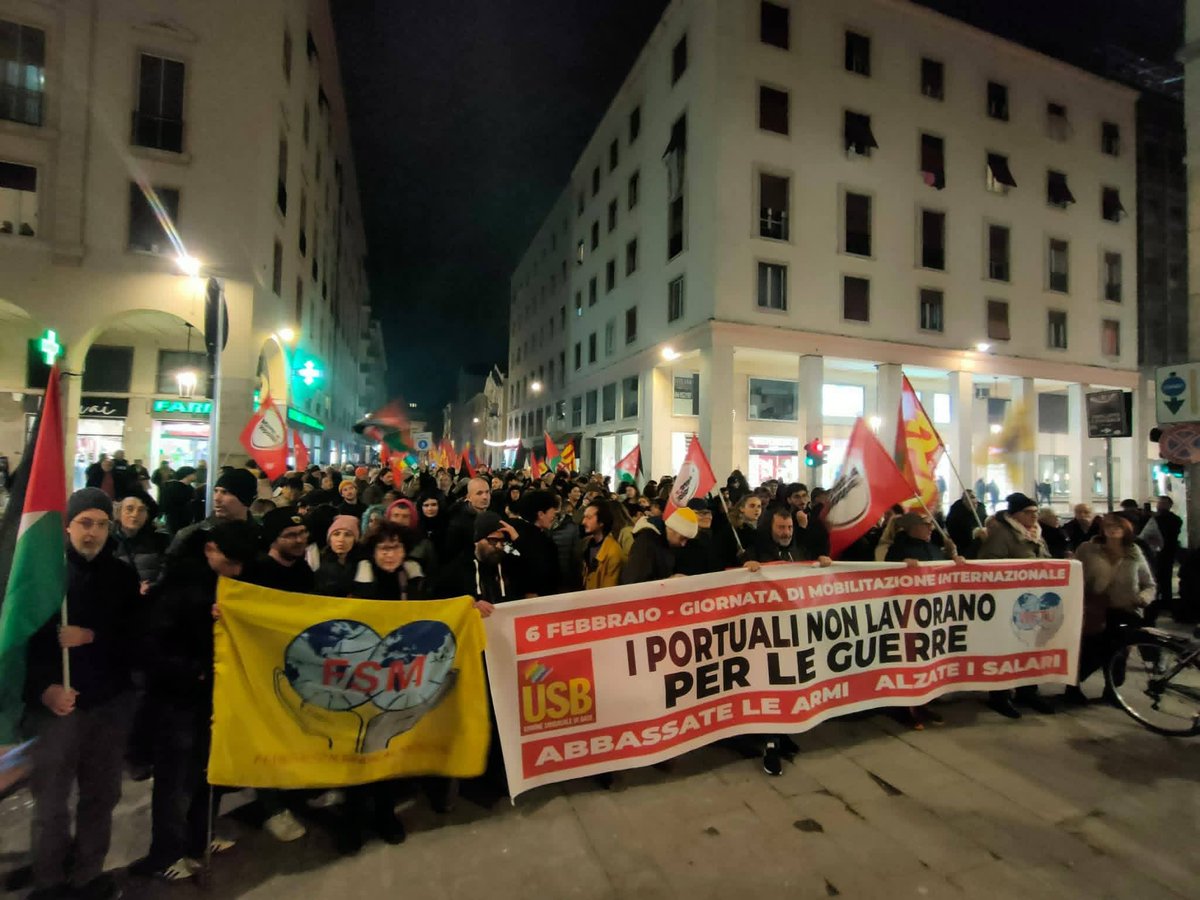 I portuali non lavorano per la guerra: lo sciopero internazionale punto di partenza, la solidarietà può fermare il riarmo

usb.it/leggi-notizia/…