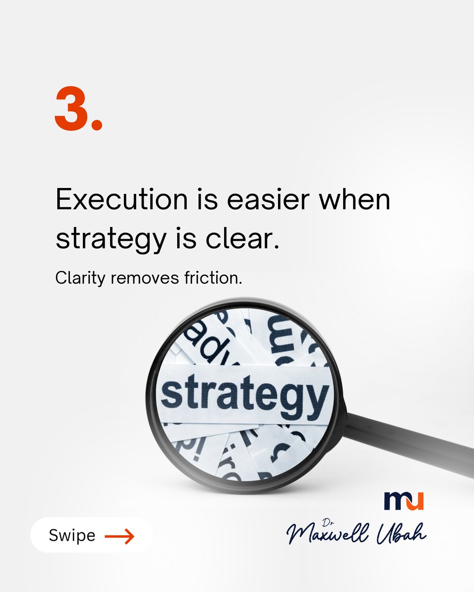 strategyhouseng's tweet photo. Hope is not a growth strategy.
Organizations don’t stall because people are lazy — they stall because effort replaces design.
Clarity reduces friction.
Structure restores movement.
Strategy makes execution sustainable.
- @drmaxwellubah 

#Leadership #Purpose #building #goals https://t.co/qs8N0mH5ep