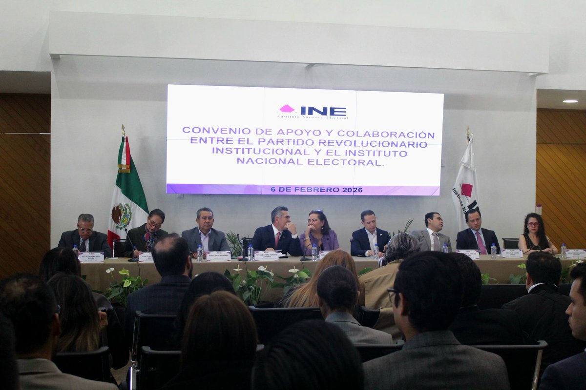 Asiste <a href="/Montano_Ventura/">Jorge Montaño Ventura</a>  a la firma del convenio entre el <a href="/PRI_Nacional/">PRI</a> y el <a href="/INEMexico/">@INEMexico</a>, junto a la presidenta Guadalupe Taddei Zavala.

El objetivo es implementar la aplicación móvil Apoyo Ciudadano-INE para optimizar y hacer más ágil y seguro el proceso de registro ciudadano.