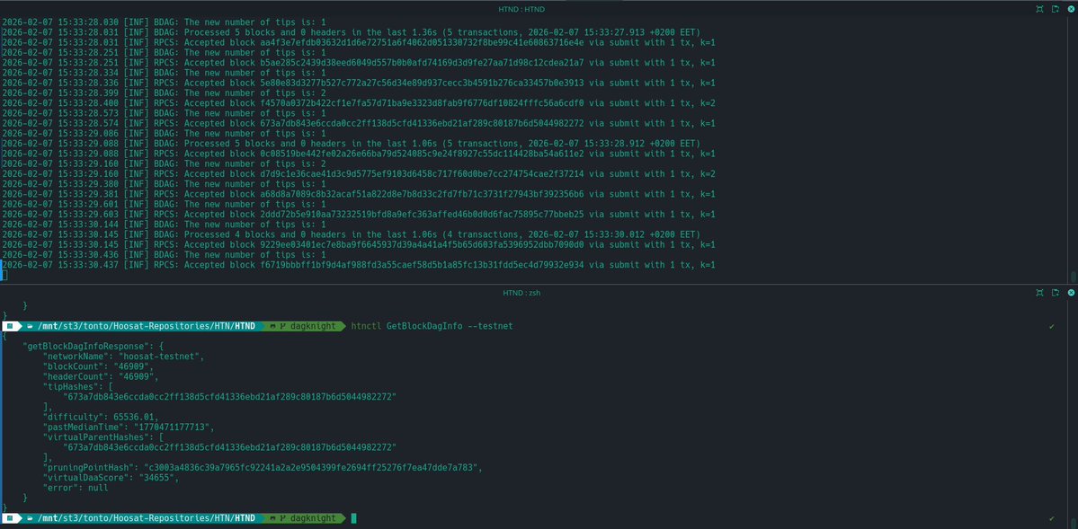 Seems like we can soon start DAGKnight testnet soon, at least looking much more promising than yesterday.