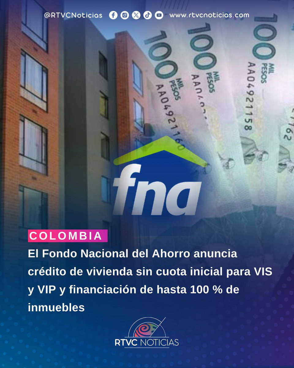 🏘️#Colombia | Según la entidad, el beneficio aplicará para vivienda nueva o usada, con una condición central: que se trate del primer inmueble que adquiere el afiliado. La línea comenzará a operar desde el segundo semestre de 2026, aunque el FNA señaló que los ciudadanos