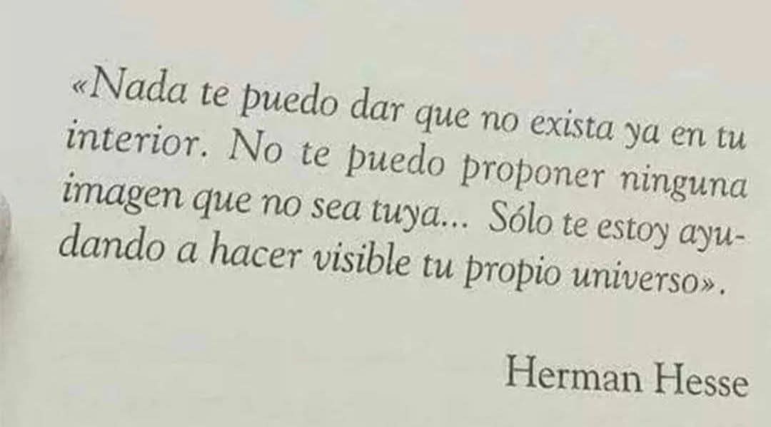 Lo que admiras de mi, reside en ti.
Lo que repudias de mi, corrígelo en ti.