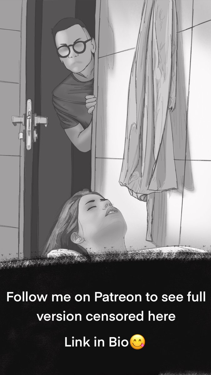 Busted. But I don't see him leaving, do you? 😏
Full on my patreon link below.

 patreon.com/posts/bathroom…