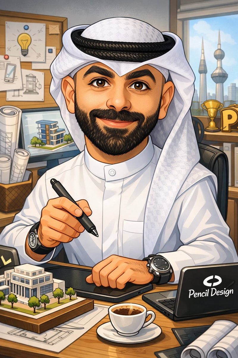 كتبو حق chatgpt : 
أنشئ رسمًا كاريكاتير لي ولعملي بناءً على كل ما تعرفه عني.