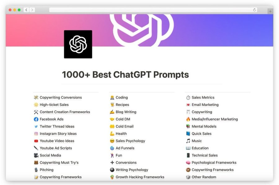 wilfred2799's tweet photo. ChatGPT can triple productivity.

Over time, we’ve collected 500+ of the Best ChatGPT prompts to enhance your life.

We’re giving it away FREE in the next 24 hours.

1⃣ Follow me 
2⃣ Like👍
3⃣ Repost🔁
4⃣Comment 'CHATGPT'

&amp; We’ll DM it to you, for free https://t.co/n5XW8uoI3p