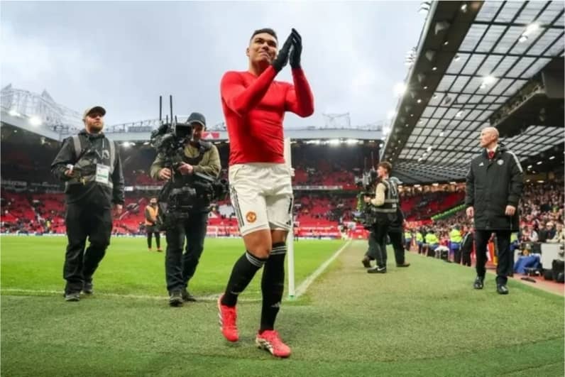 Casemiro makes his 100th Premier League appearance for Manchester United this afternoon

This season, Casemiro has made 22 appearances for MU with 5 goals and 2 assists. He will leave MU at the end of this season.
#MUFC