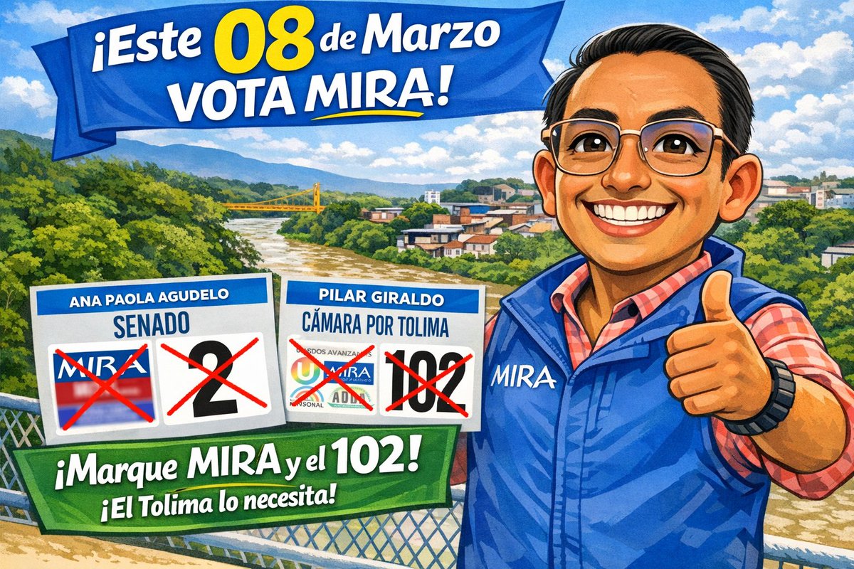 🤎💛 El #Tolima lo necesita.

Senado ➡️ MIRA 2️⃣ <a href="/AnaPaolaAgudelo/">AnaPaolaAgudelo</a>
Cámara por el Tolima ➡️ MIRA 1️⃣0️⃣2️⃣ #PilarGiraldo