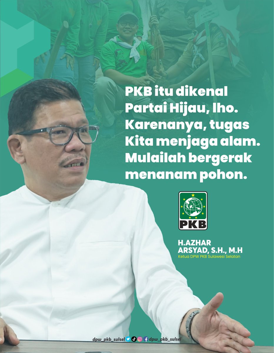 cullank's tweet photo. PKB Partai Hijau, Saatnya Kita Menjaga Alam 🌱
#pkbsulsel #dpppkb #menanampohon #gusmuhaimin #azhararsyad https://t.co/EApDrepZ4s