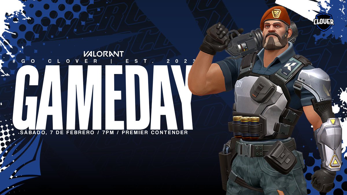 #MATCHDAY | Clover eSports

🛡 | Clover eSports y Clover X
🏆 | Premier Contender
⚔ | Jornada 4
🕔 | 19:15 y 21:15
🎙 | <a href="/Erfransua/">Erfransua</a> 
¡A darlo todo! 💙

#GoClover