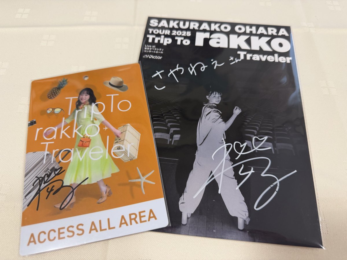 心待ちにしていたACCESS ALL AREAパスとポストカードがダブルで届いた