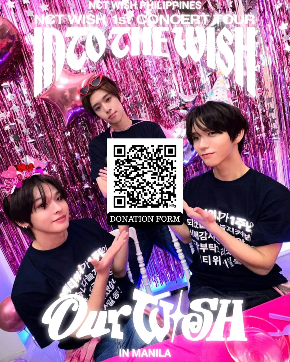 2026 NCT WISH CONCERT TOUR
INTO THE WISH : OUR WISH in MANILA

35 days left before D-DAY! What if 200 hearts came together for one wish? 💚 That's all it takes to complete our hand banner project. 

Target: ₱20,000
200 people × ₱100 each
(All proceeds will go to our hand banner