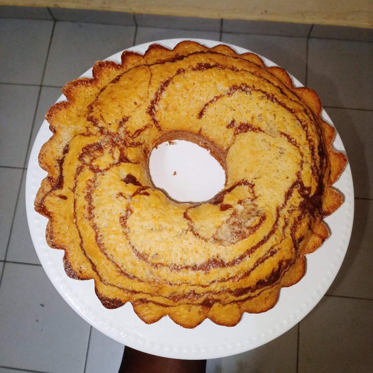 Cake Zébré livré ✅ ce matin. 

Passez vos commandes 😇🙏🏾