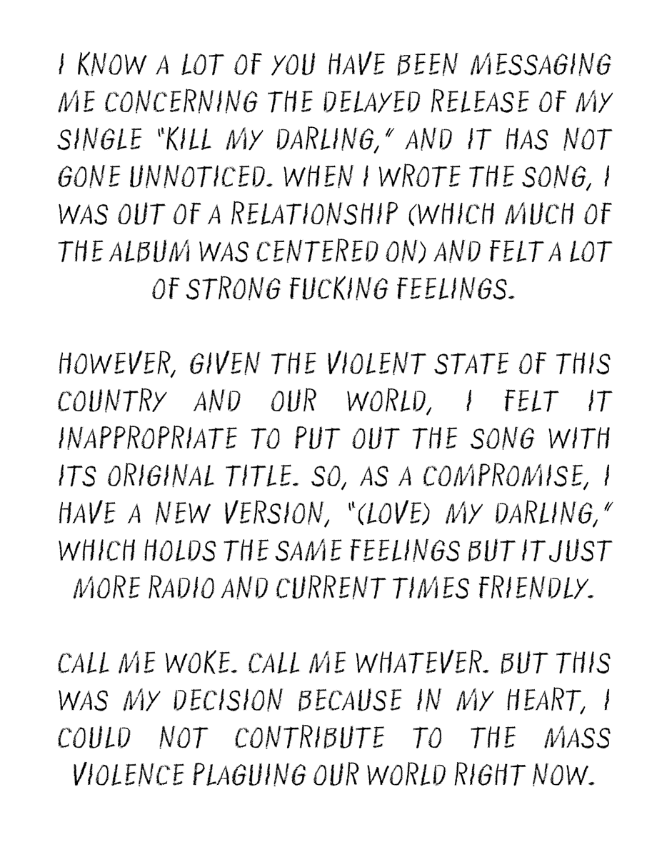 LivvieRush's tweet photo. Statement concerning the release of "(Love) My Darling", out the 27th.

https://t.co/zh67jCyJZO https://t.co/3eajdIzx53