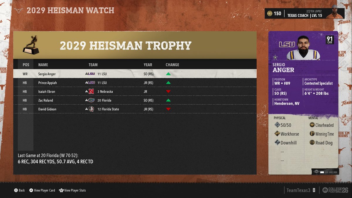 GRIDIRON NCAA 26 League Office tweet media