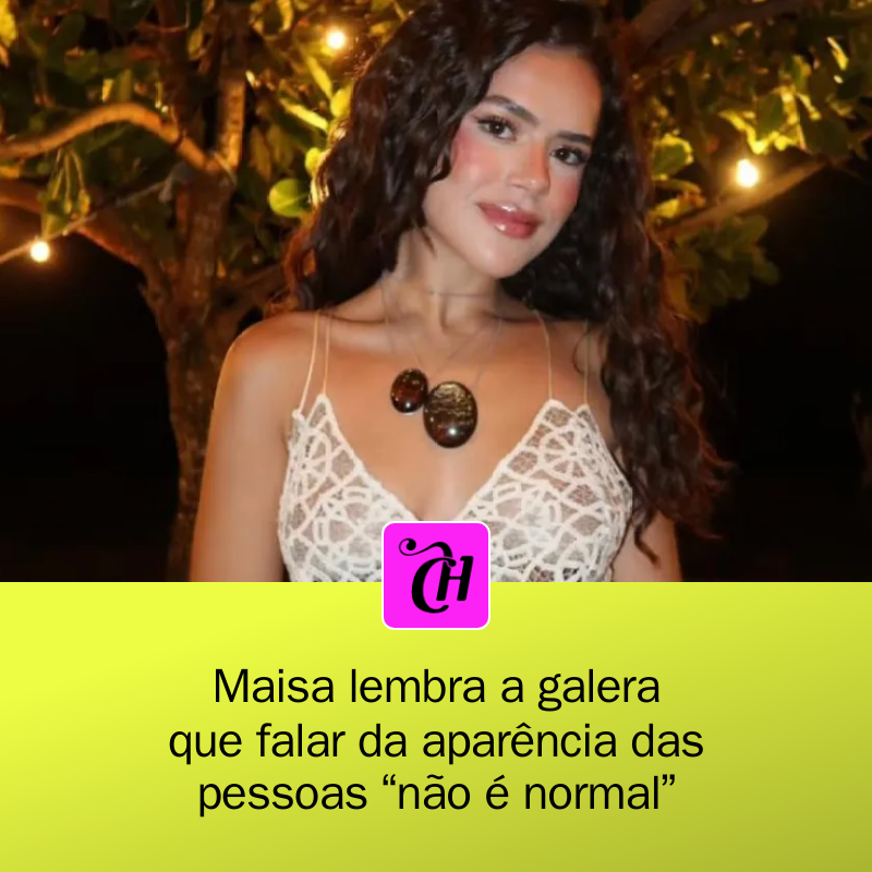 CAPRICHO's tweet image. 🚨 Maisa Silva dá um toque importante sobre os comentários sobre aparência nas redes sociais! Falar sobre o corpo dos outros NÃO é normal! Vamos respeitar? 💬💖 #Maisa #Autoestima 

mrf.lu/j_by