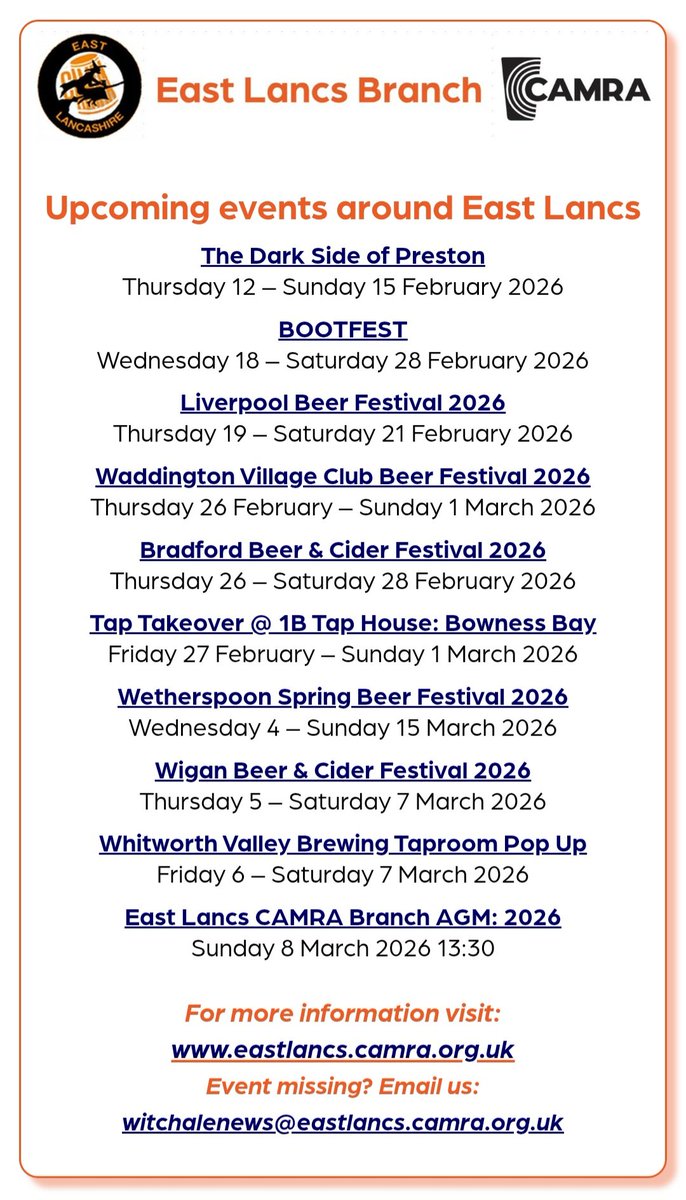 Beer festivals, Tap takeover, Brewey open weekend, oh and the little matter of the Branch AGM. It's happening over the next month 🗓🍺
