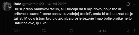 Az0Loza's tweet photo. @znatizheljni @CIES_Football @impect_official Treba prevaru pitat jel sanja da jednog dana bude kao benedik mioč https://t.co/1FaNLh5Scf