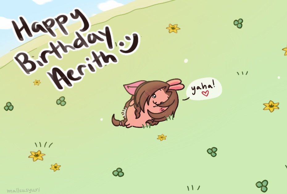 i wish aerith a very chiikawa birthday #AerithWeek2026