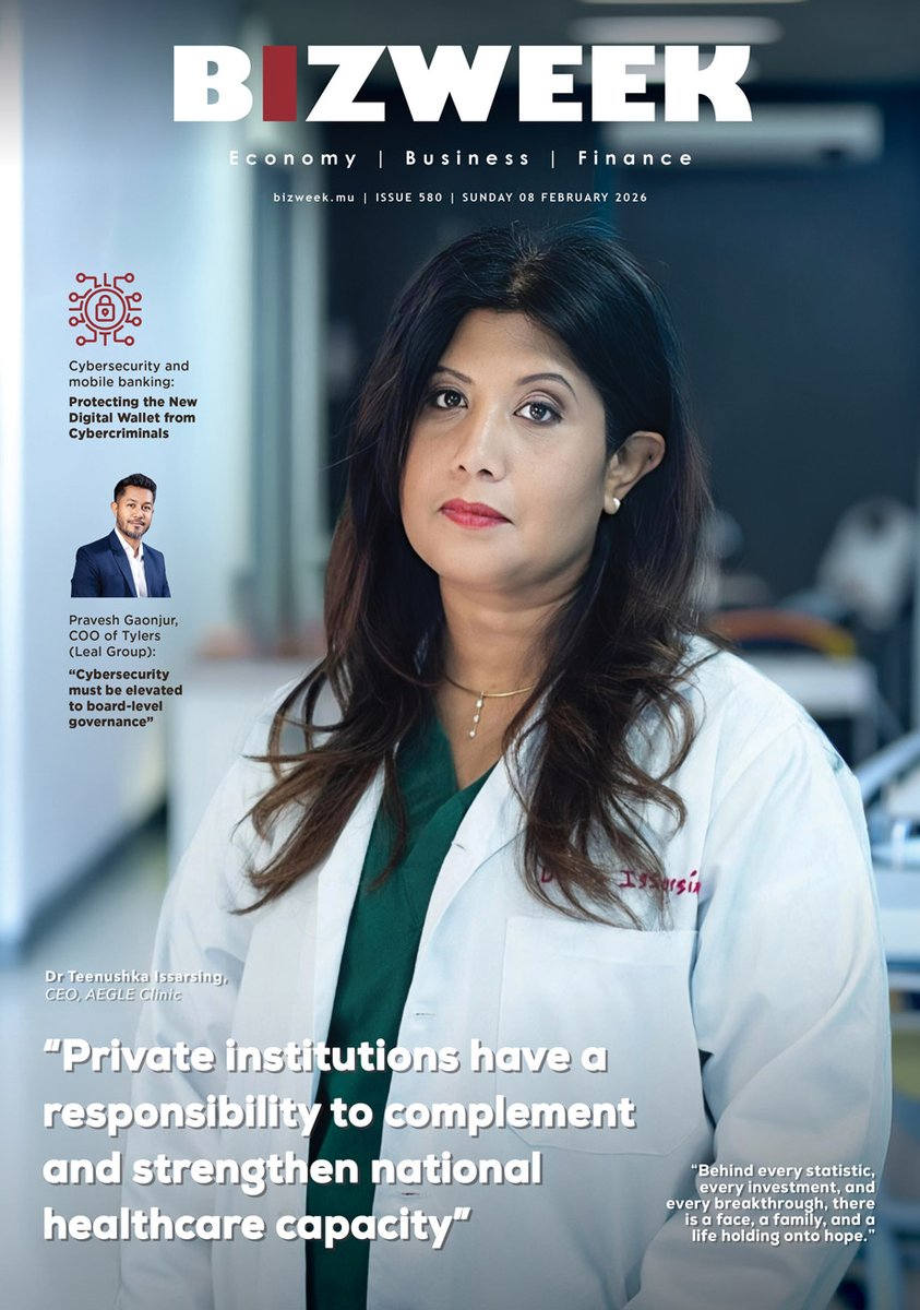bizweekmu's tweet photo. “Private institutions have a responsibility to complement & strengthen national healthcare capacity” - Dr Teenushka Issarsing, CEO, AEGLE Clinic.
📖 Read the full article on: https://t.co/VxzqC0H0Ro
#BIZweek #Mauritius #Business #Economy #Diplomacy #Finance #Healthcare https://t.co/eyoXOMm4WB